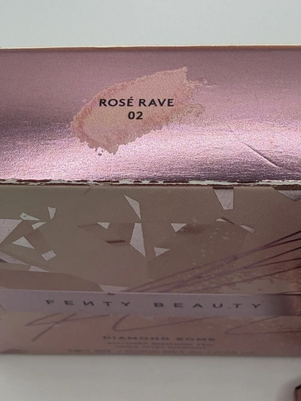 FENTY BEAUTY Diamond Bomb Rosé Rave 02 Highlighter 8g Full Size New Box